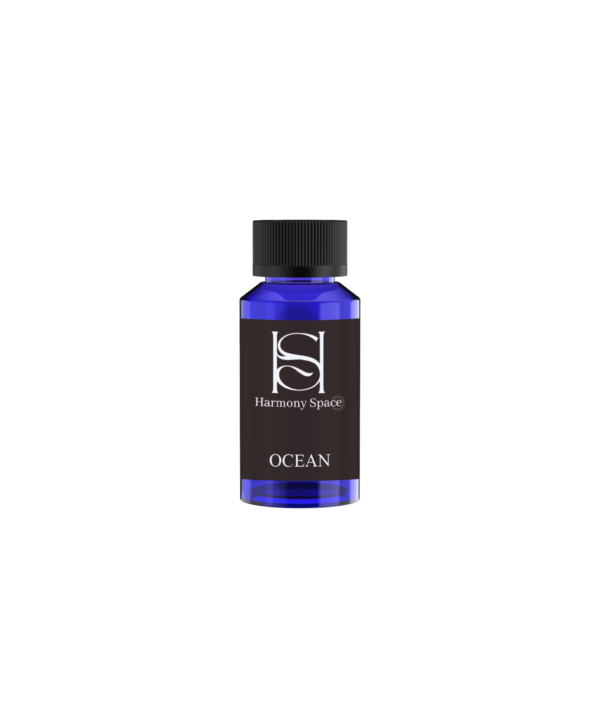 Ocean fragrance bottle with notes of orange and jasmine.